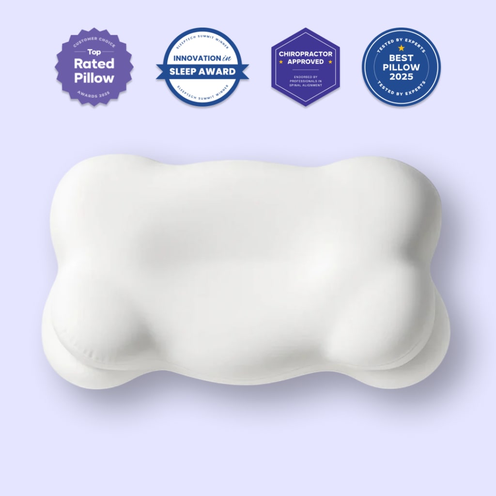 Cloud Align Pillow, Ergonomic Zero-Pressure Soft Memory Foam Pillow for Neck Pain Relief
